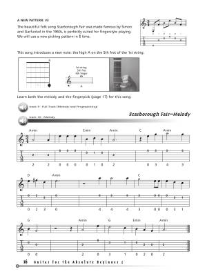 Guitar for the Absolute Beginner, Book 2 - Mazer - Guitar TAB - Book/Audio Online