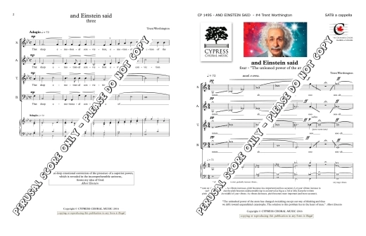 And Einstein Said (Collection) - Worthington - SATB