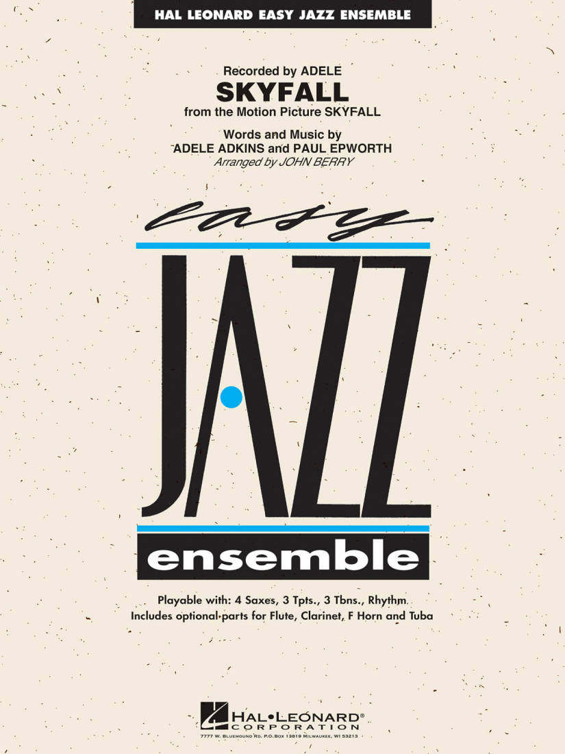 Skyfall - Adkins/Epworth/Berry - Jazz Ensemble - Gr. 2