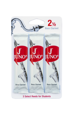 Juno Reeds - Bass Clarinet Reed #2.5 (3/card)