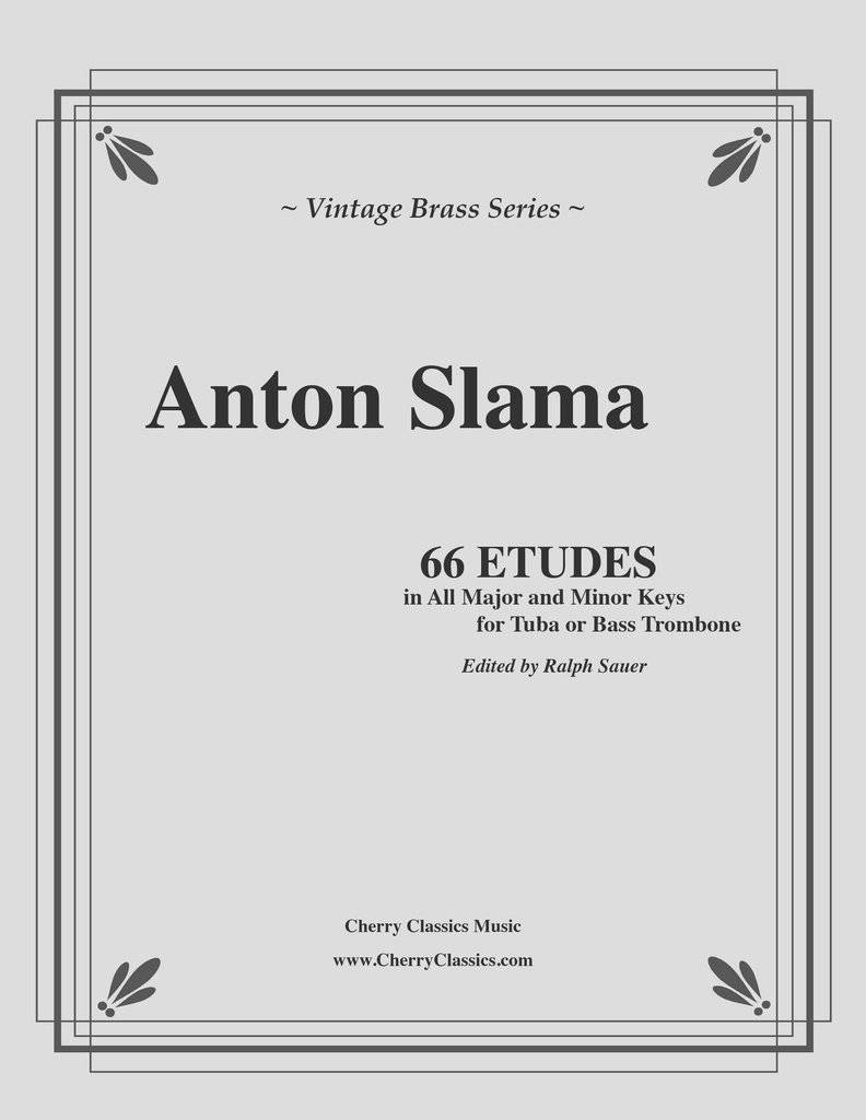 66 tudes dans toutes les tonalits majeures et mineures pour le tuba ou le trombone basse - Slama/Sauer - Livre
