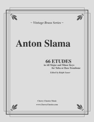 66 Etudes in All Major and Minor Keys for Tuba or Bass Trombone - Slama/Sauer - Book