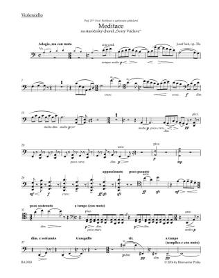 Meditation on the Old Czech Hymn \'\'St Wenceslas\'\' for String Quartet op. 35a - Suk/Nouza - String Quartet - Parts Set