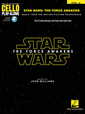 Star Wars: The Force Awakens: Cello Play-Along Volume 2 - Book/Audio Online