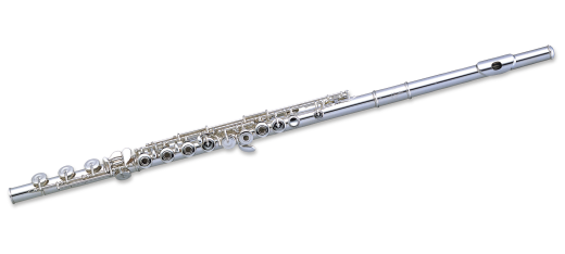 665RBE-1RB Quantz Series Silver Plated Flute - Offset G, B Foot, Open Holes