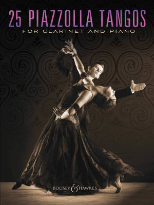 25 Piazzolla Tangos for Clarinet and Piano - Book