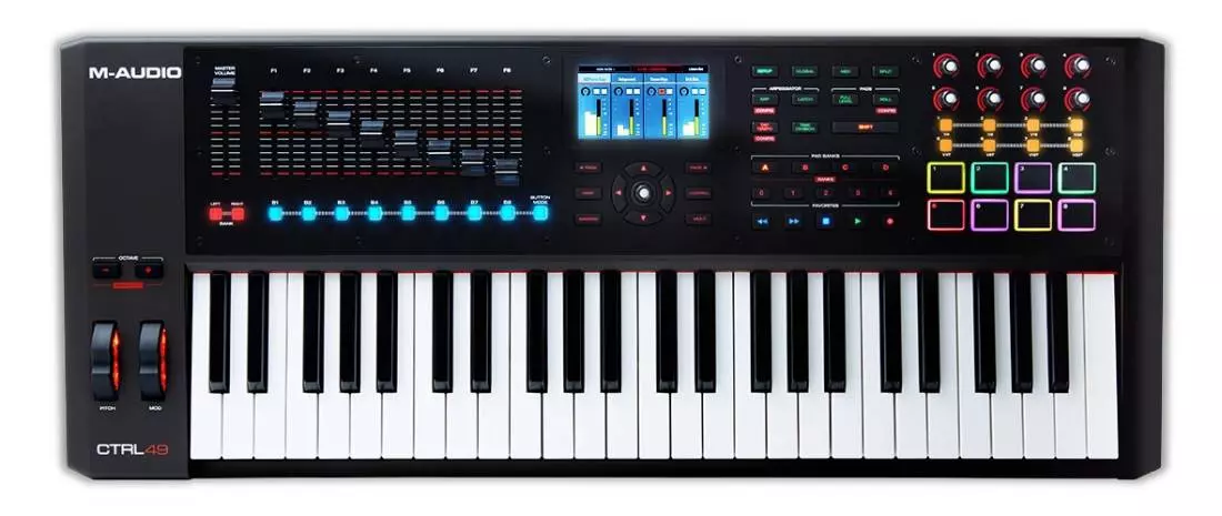 49-Key USB/MIDI Smart Controller with Full Colour Screen