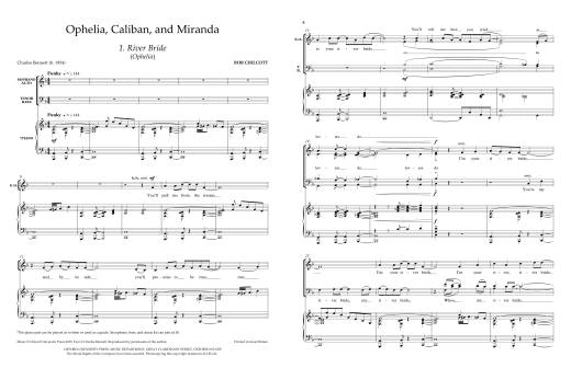 Ophelia, Caliban, and Miranda - Bennett/Chilcott - SATB