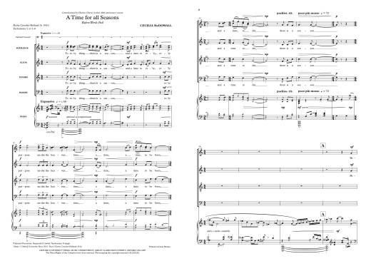 A Time for all Seasons - McDowall - SATB