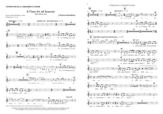 A Time for all Seasons - McDowall - SATB