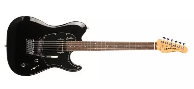 Session Custom Electric Guitar w/Bag - Black High Gloss