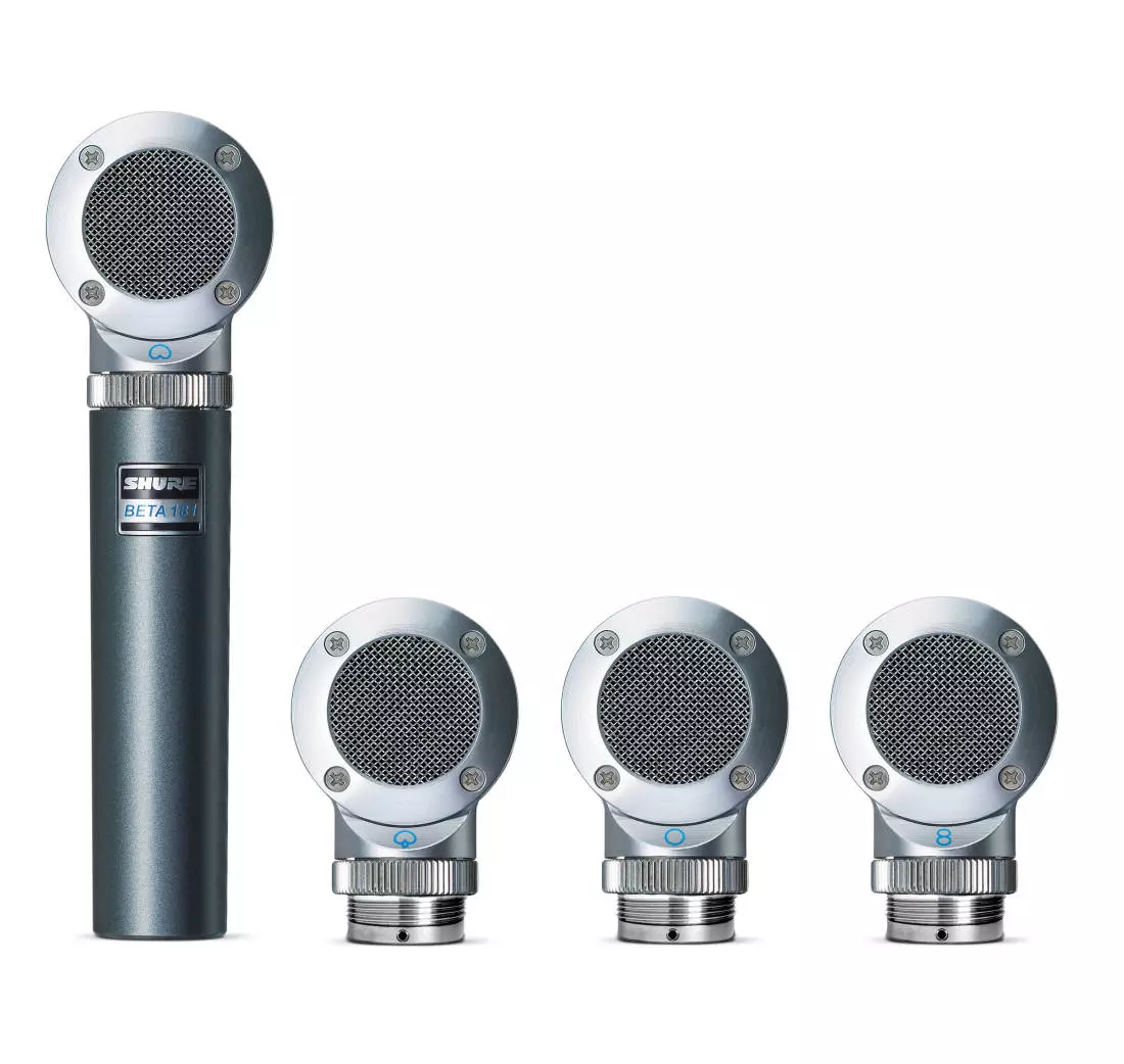 Beta 181 Ultra-Compact Side-Address Condenser Microphone with 4 Interchangeable Capsules