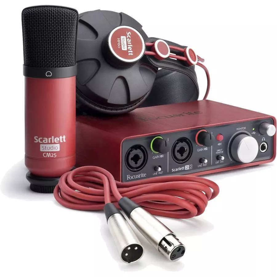Scarlett Studio Pack w/2i2, Mic and Headphones