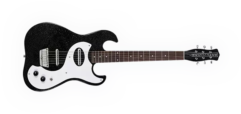 63 Double Cutaway Electric Guitar - Black Metal Flake