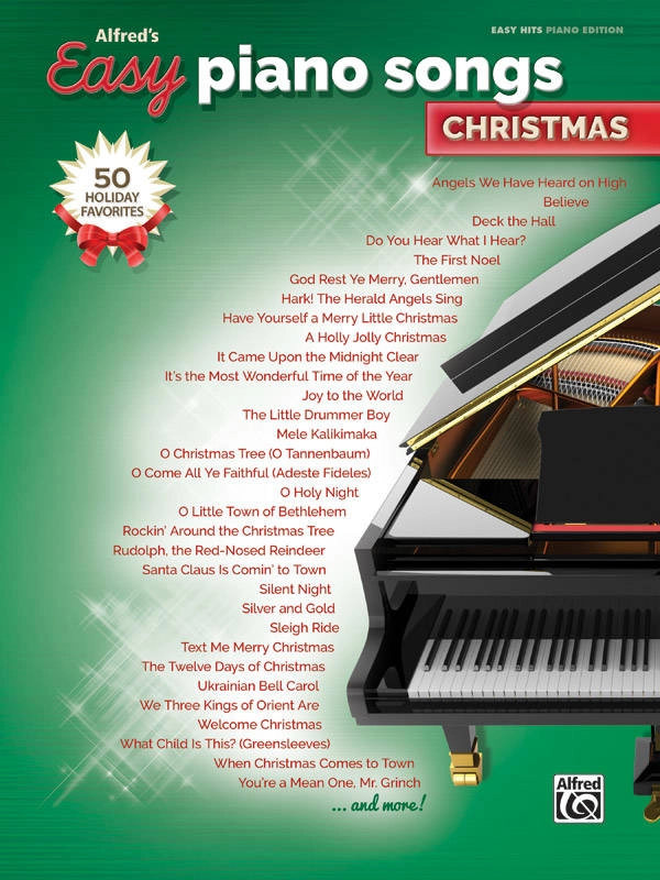 Alfred\'s Easy Piano Songs: Christmas - Piano/Vocal/Guitar - Book