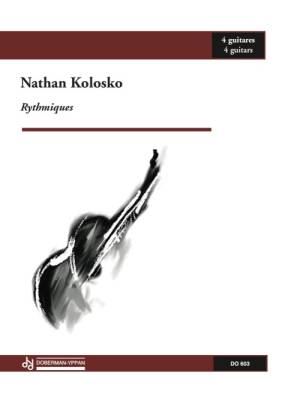 Rythmiques - Kolosko - Classical Guitar Quartet - Score/Parts