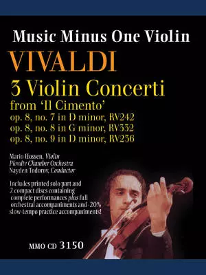 3 Violin Concerti from \'Il Cimento,\' Op. 8, Nos. 7, 8, 9 - Vivaldi - Book/2 CDs