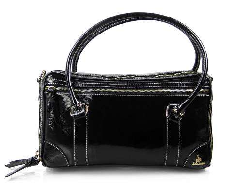 Black Patent Leather Clarinet Bag