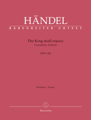 The King shall rejoice HWV 260: Coronation Anthem - Handel/Blaut - Full Score