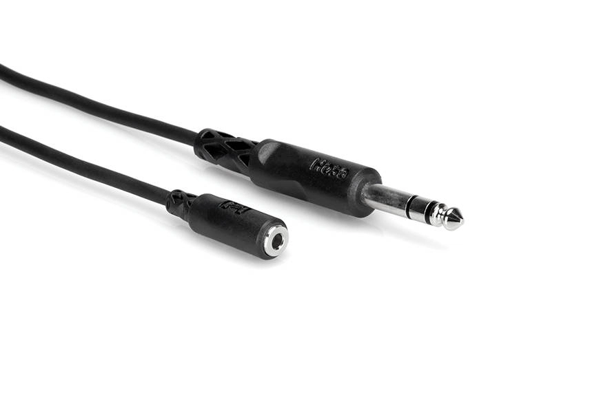 Headphone Extension Cable 3.5mm TRS (F) to 1/4\'\' TRS (M) - 25 foot