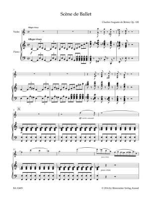 Scne de Ballet op. 100 - Beriot/Sassmannshaus - Violin/Piano - Sheet Music