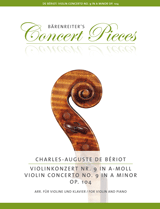 Violinkonzert no. 9 A minor op. 104 - Beriot/Sassmannshaus - Violin/Piano - Sheet Music