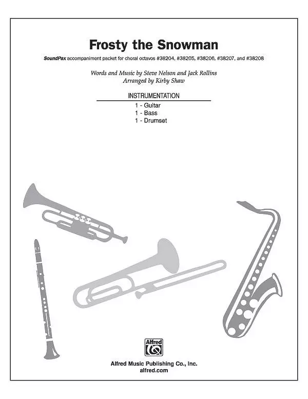 Frosty the Snowman - Nelson/Rollins/Shaw - SoundPax Instrumental Accompaniment