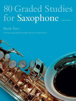 Faber Music - 80 Graded Studies for Saxophone, Book Two - Davies/Harris - Book