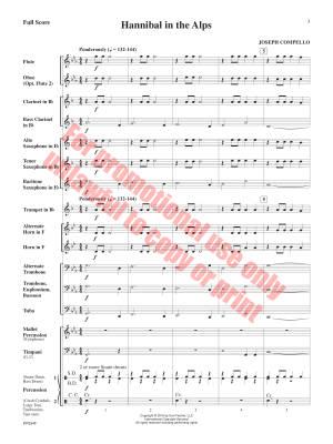 Hannibal in the Alps - Compello - Concert Band - Gr. 0.5