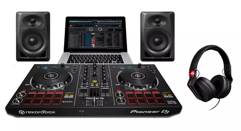 DJ Starter Pack with DDJ-RB Controller, DM-40 Speakers & HDJ-700-R Headphones