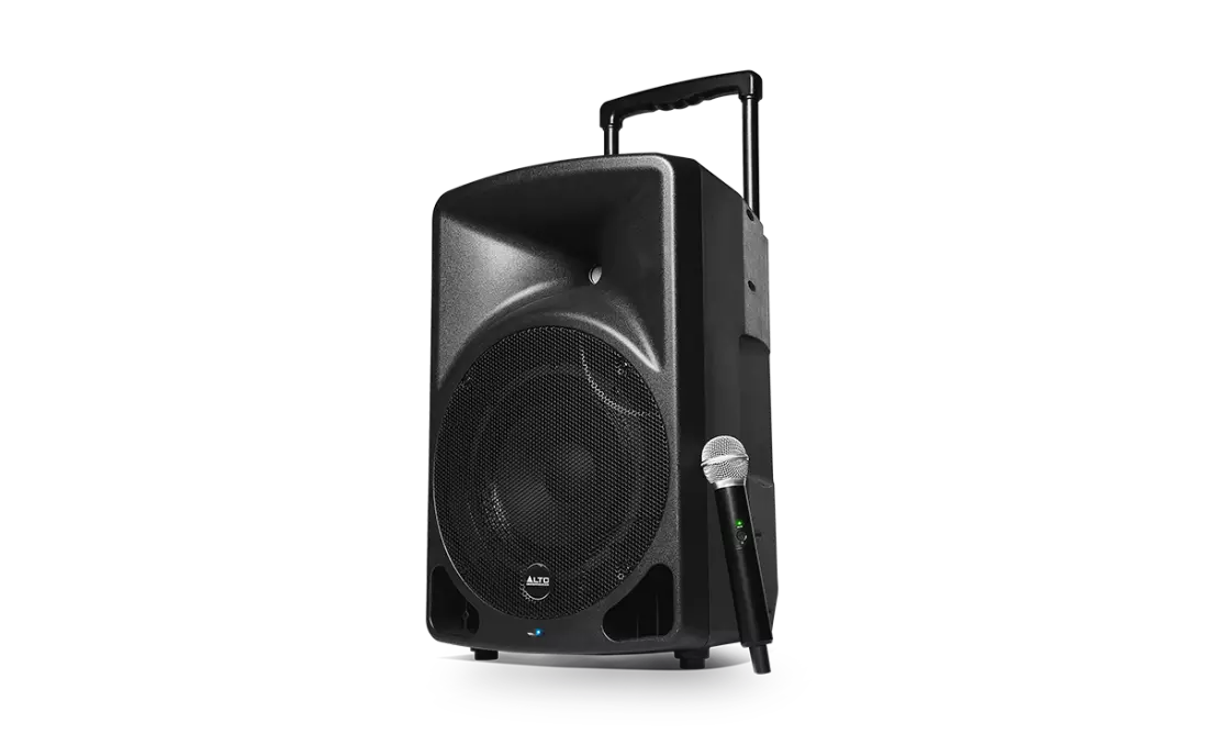 Transport 12 400W Battery Powered Portable PA System with Wireless Microphone and USB Media Player