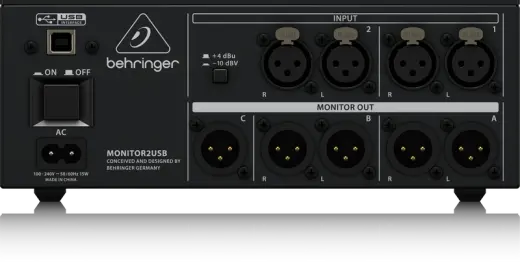MONITOR2USB Speaker/Headphone Monitoring Controller with VCA Control and USB Audio Interface