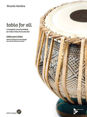 Tabla for All: A Complete Learning Method for Indian Tabla Percussion Set - Hambra - Book/2 CDs