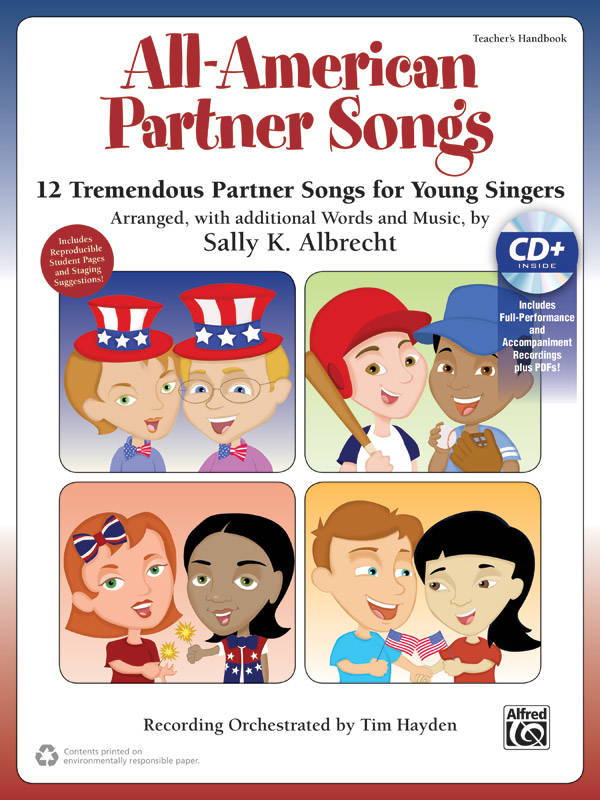 All-American Partner Songs - Albrecht/Hayden - Teacher\'s Handbook/Enhanced CD - Gr. 2-7