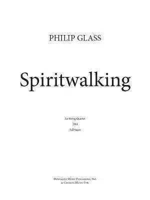 Spiritwalking for String Quartet - Glass - Score/Parts