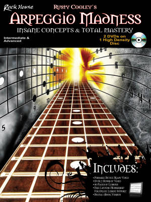 Arpeggio Madness -- Insane Concepts & Total Mastery - Cooley - Book/DVD