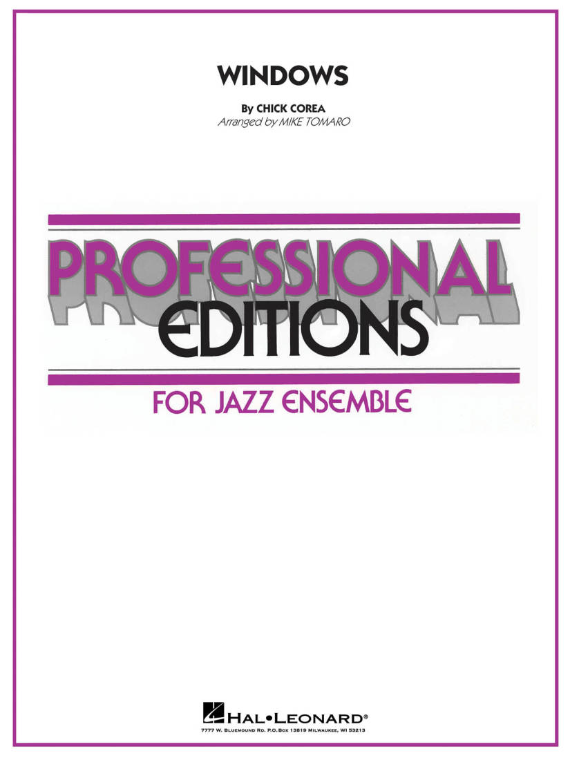 Windows - Corea/Tomaro - Jazz Ensemble - Gr. 4