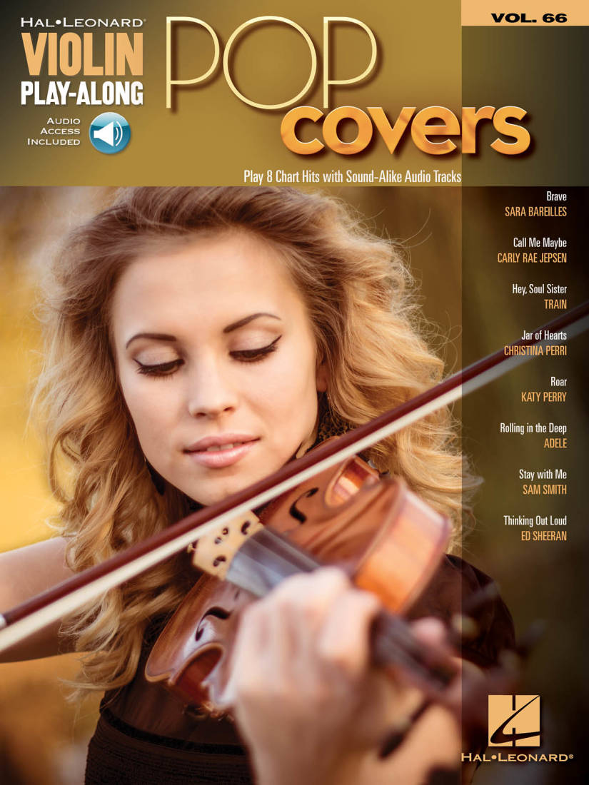 Pop Covers: Violin Play-Along Volume 66 - Book/Audio Online