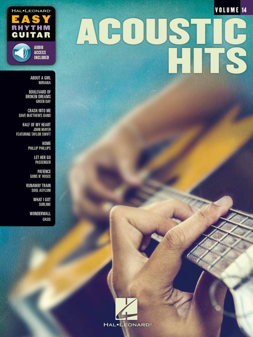 Acoustic Hits: Easy Rhythm Guitar Series Volume 14 - Guitar TAB - Book/Audio Online