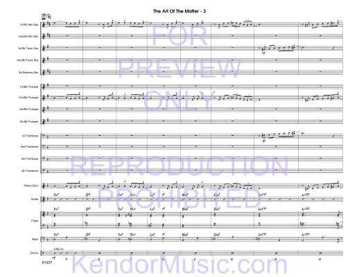 The Art Of The Matter - Springfield - Jazz Ensemble - Gr. Medium