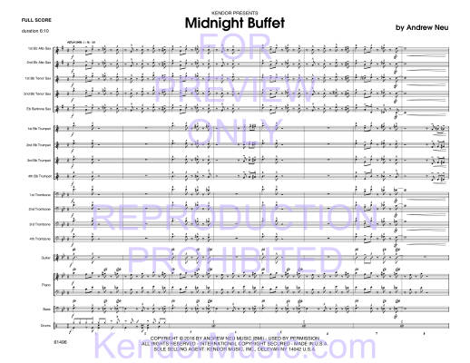 Midnight Buffet - Neu - Jazz Ensemble - Gr. Medium