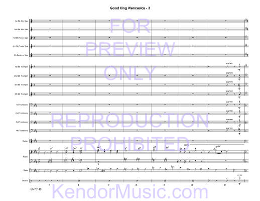 Good Swing Wenceslas - Nestico - Jazz Ensemble - Gr. Medium Advanced