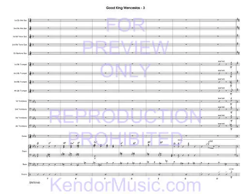 Good Swing Wenceslas - Nestico - Jazz Ensemble - Gr. Medium Advanced