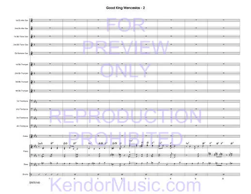 Good Swing Wenceslas - Nestico - Jazz Ensemble - Gr. Medium Advanced