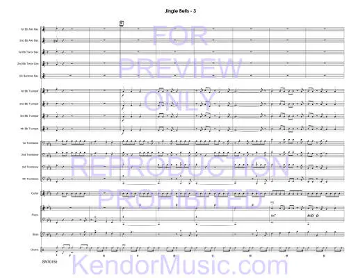 Jingle Bells - Nestico - Jazz Ensemble - Gr. Medium Advanced