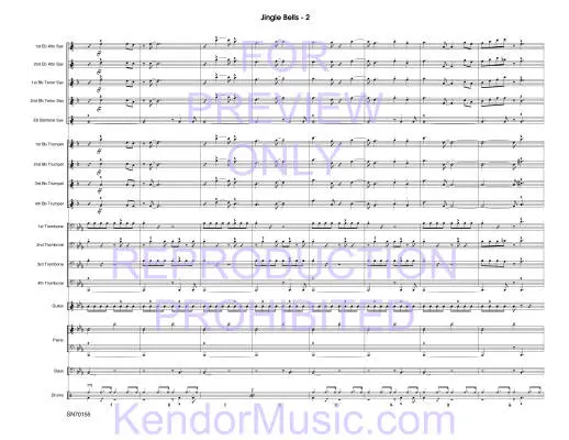 Jingle Bells - Nestico - Jazz Ensemble - Gr. Medium Advanced