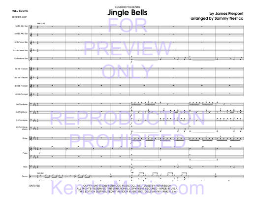 Jingle Bells - Nestico - Jazz Ensemble - Gr. Medium Advanced