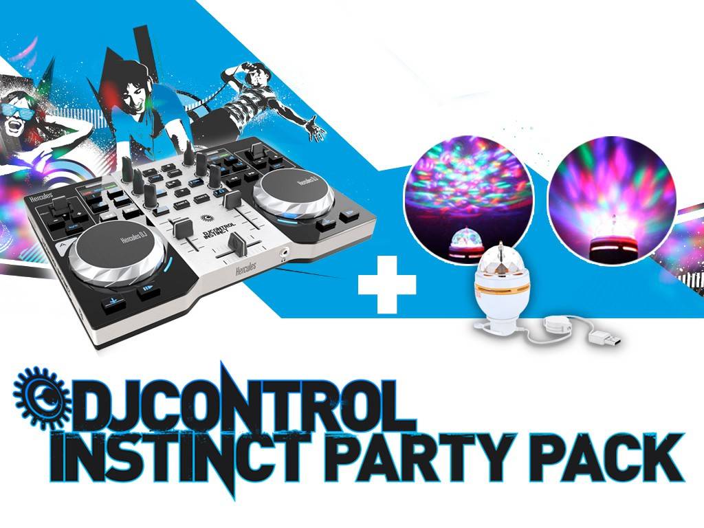 DJControl Instinct Party Pack w/USB LED Light