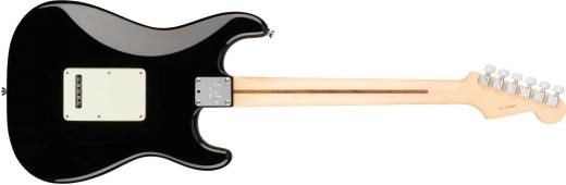 American Professional Stratocaster gauch�re, touche en �rable - Noir