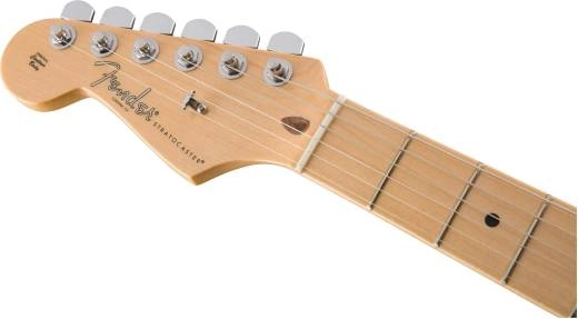 American Professional Stratocaster gauch�re, touche en �rable - Noir